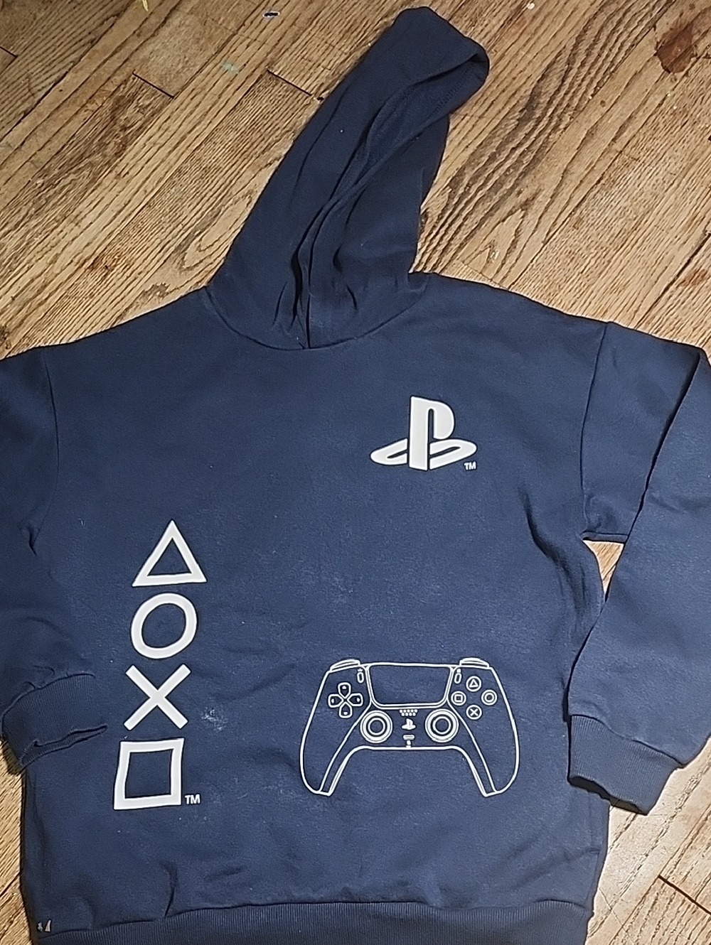 Sony Navy Hoodie with White PlayStation Icons